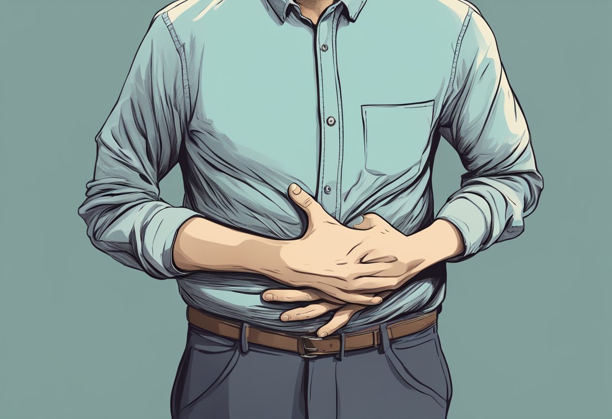 Illustrazione della connessione tra cervello e intestino nel contesto dell'ansia